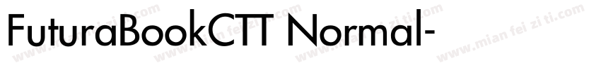 FuturaBookCTT Normal字体转换
